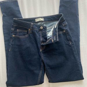 Francesca’s Harper Heritage Mid Rise Skinny Jeans Dark Wash Size 25 Womens